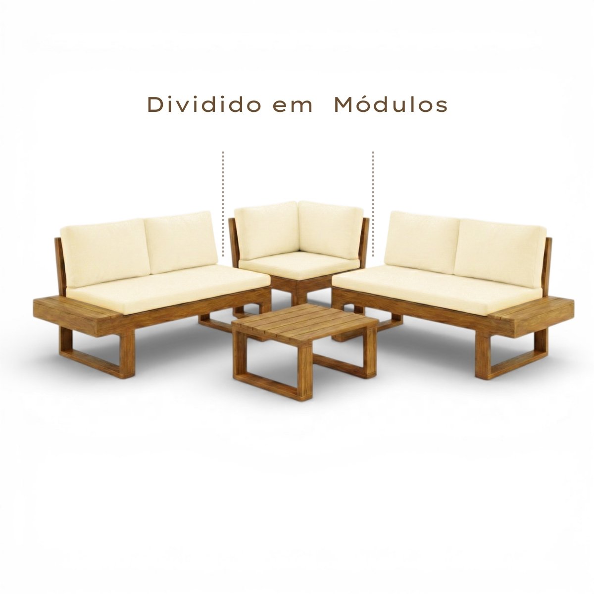 Módulos encaixáveis do sofá Luise
